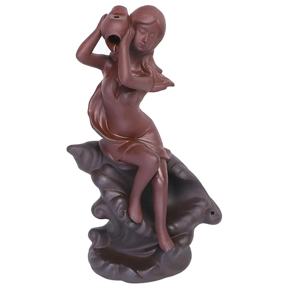 

Purple Sand 1 Set Practical Backflow Incense Creativity Incense Burners Delicate Incense Holder Conch Holding for Garden