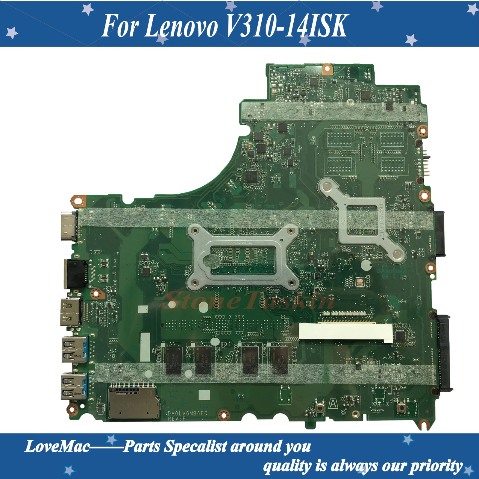Высокое качество FRU:5B20M27726 для Lenovo V310 14ISK Материнская плата ноутбука DA0LV6MB6F0 LV6 SR2EU I3