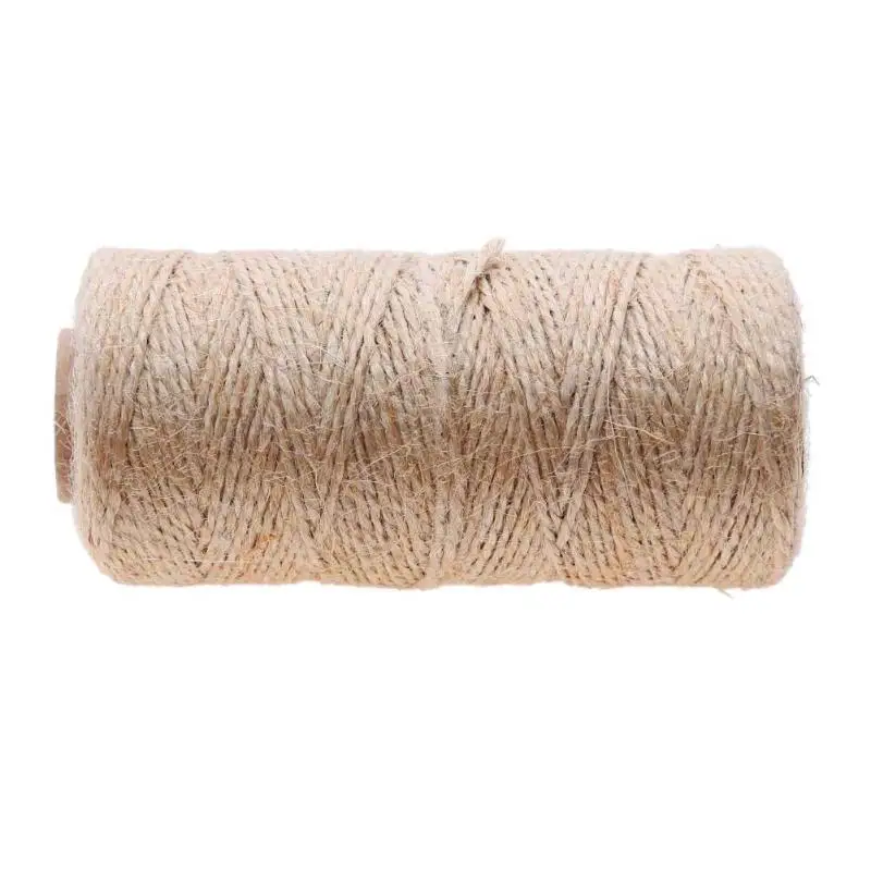 100 м/рулон из натуральной кожи ретро пеньковая веревка шпагат джутовый в наборе