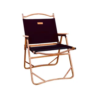 Portable Foldable Wood Chair Ultralight Leisure Chair Nap Beach Chair for Camping Fishing Picnic Chairs