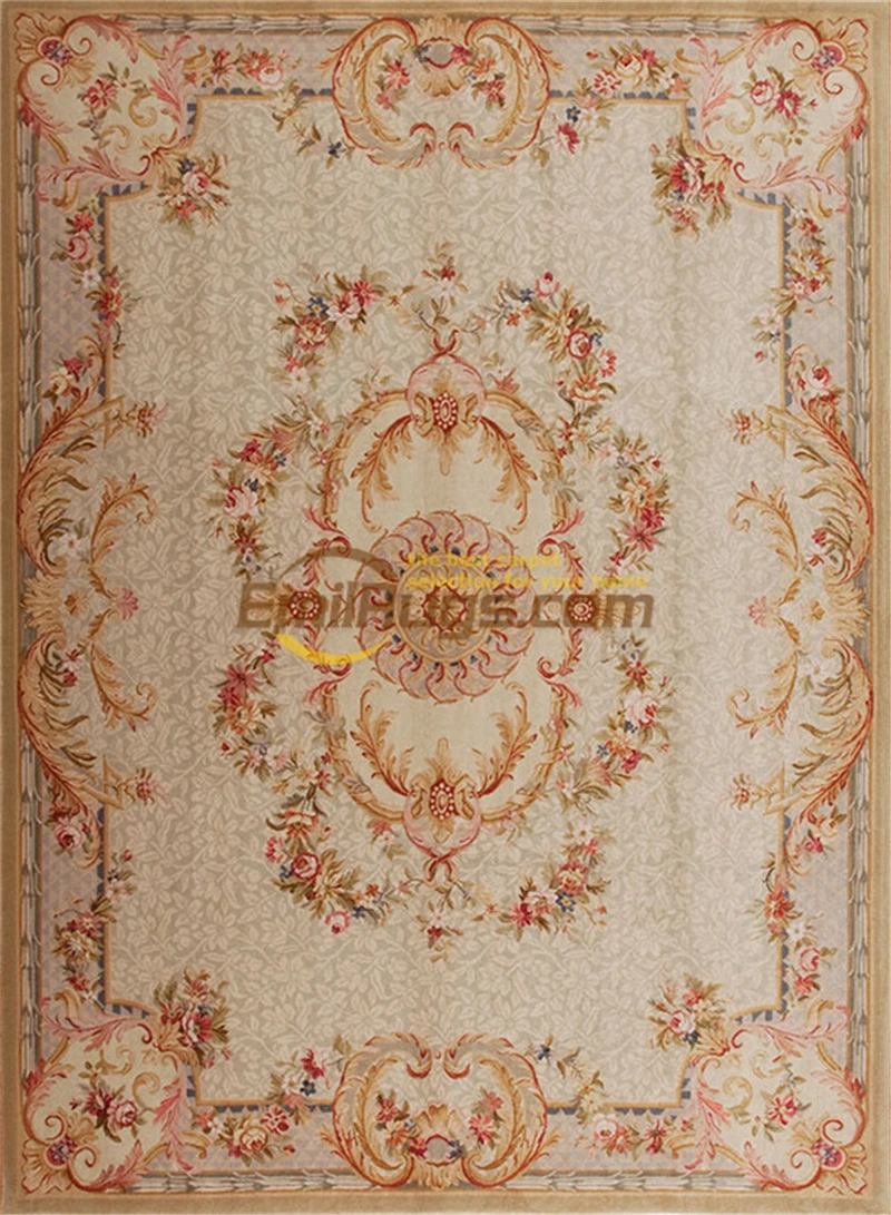 Beste Top Fashion Tapete Details Over Handgeknoopt Dikke Pluche Savonnerie Rug Tapijt Gemaakt Om MS37 9X12