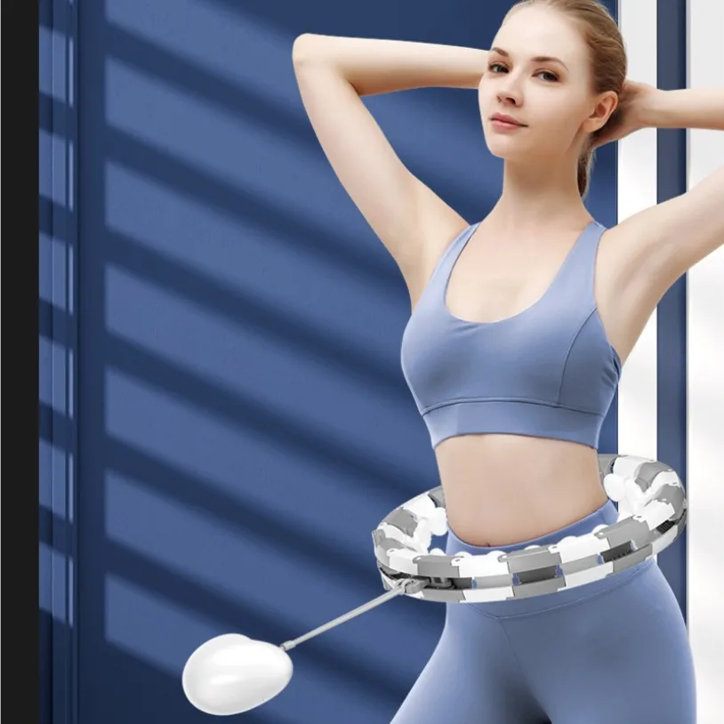 

Обруч спортивный съемный для сжигания жира, умное оборудование для фитнеса, сжигание веса, массаж живота, похудение, Йога-40