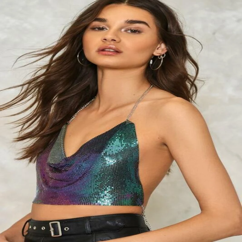 Женский бюстгальтер с блестками бюстье укороченная майка топы блузка женский