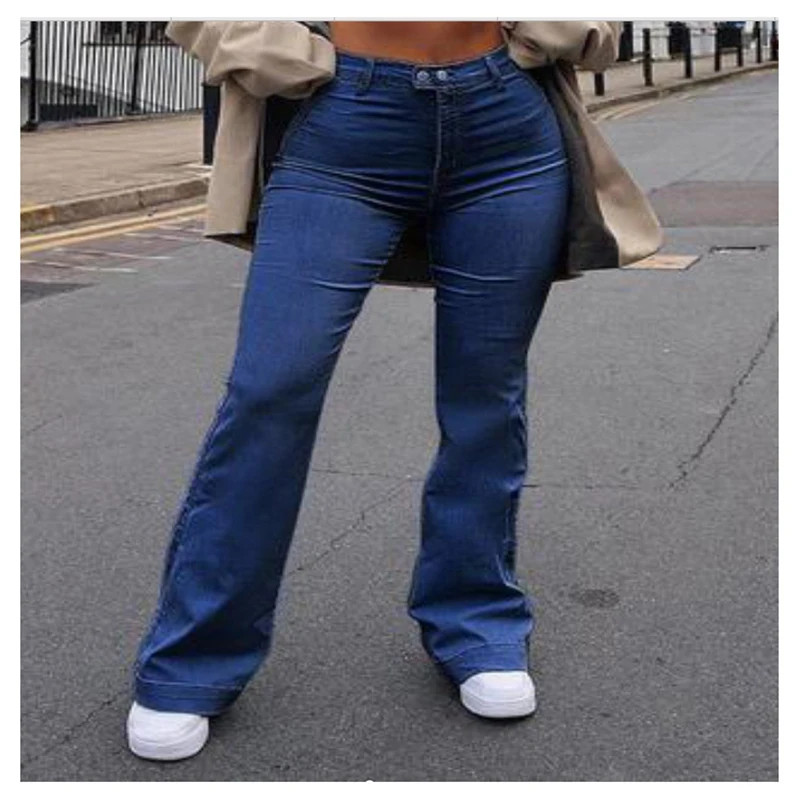 

New trend ladies jeans ripped holes are thin jeans trousers women trousers denim women