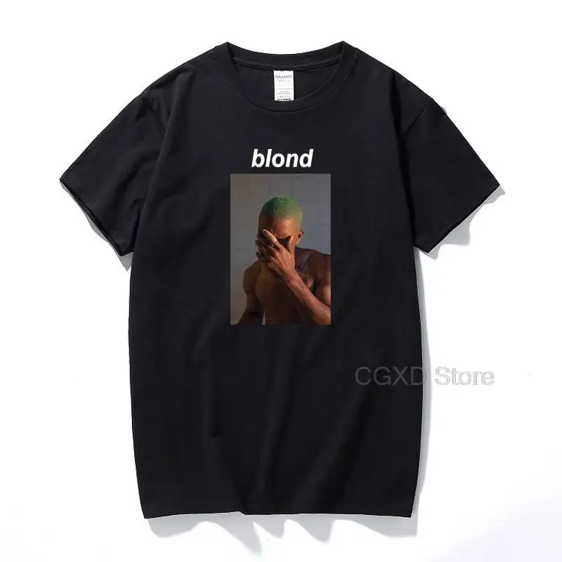 

Rapper Frank Blond T Shirt Fashion Streetwear Camisetas hombre Cotton Short Sleeve Tshirt New Summer Hip Hop T-Shirt Euro Size