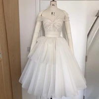 pure white prom dress homecoming dresses off shoulder see through tulle quinceanera dresses midi long dress for women 2021