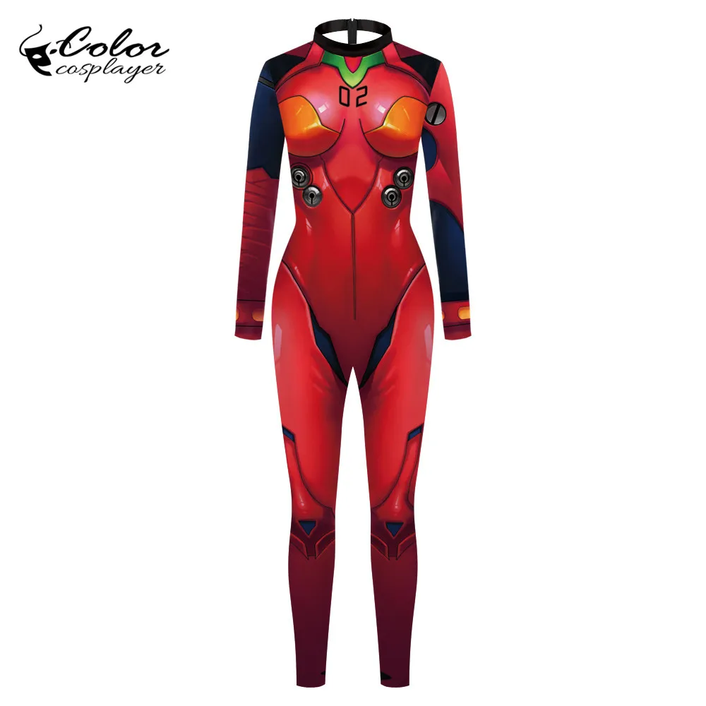 Цвет косплеер аниме Asuka Langley Soryu) в натуральную величину костюм Пурим карнавальный