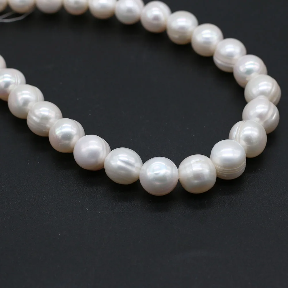 High Quality Natural Freshwater Pearl Beads Round Loose Beaded For Jewelry Making DIY Charms Bracelet Necklace Accessories 36cm