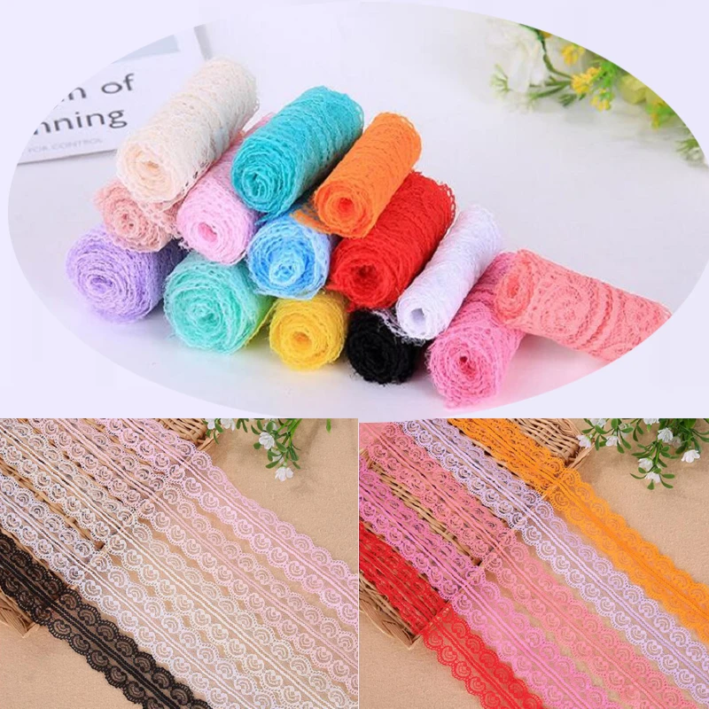 Кружевная отделка из полиэстера ленты 4 6 см одежда шитье/Ткань DIY ремесло одежды