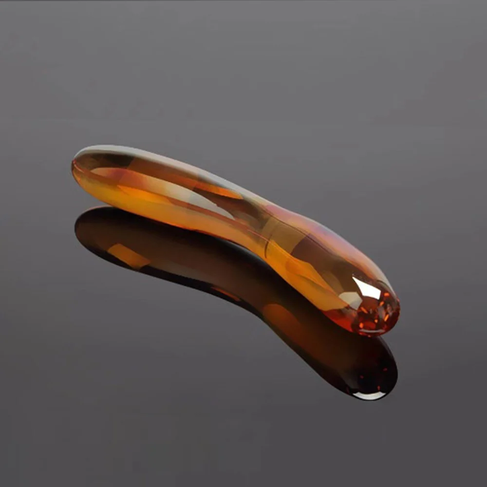 Кристальный фаллоимитатор Реалистичный Пенис с двумя головками из стекла для женщин и мужчин Мастурбационные инструменты для анального и вагинального проникновения Взрослые секс-игрушки