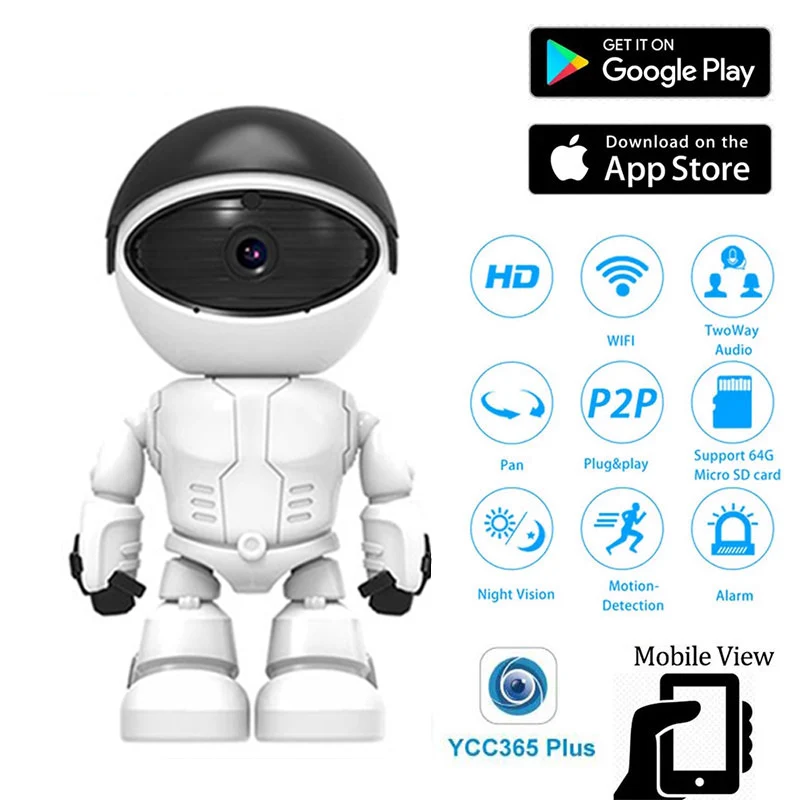 IP Камера Wi Fi 2MP 1080P HD 25fps умный дом PTZ домашняя Видеоняни и радионяни ПЭТ