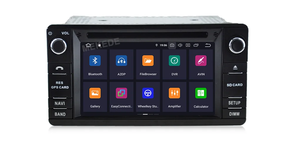MEDEKE автомобильный DVD мультимедийный плеер для Mitsubishi Outlander XL 2din Android 9,0 PX5 4+ 64G радио магнитофон навигация gps
