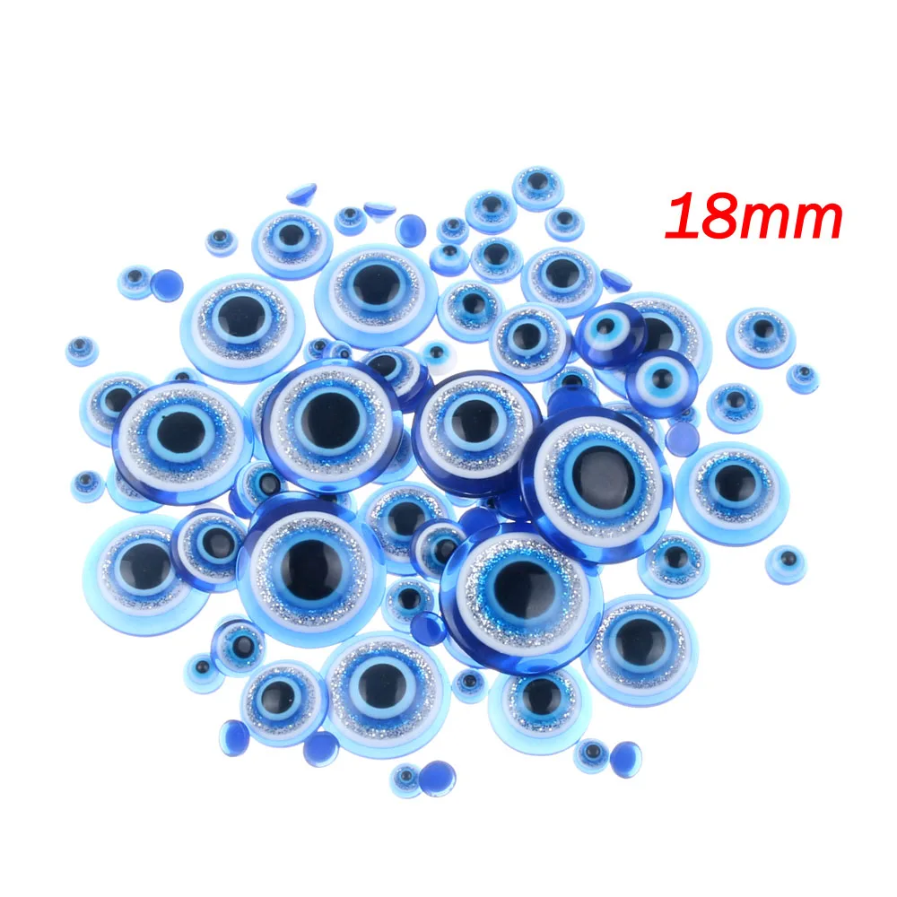 18mm-20Pcs 100 шт 5-20 мм синие Подвижные Пластиковые вигглы Googly Eyes самоклеящиеся Скрапбукинг для Diy детей ремесло Домашний Декор швейные принадлежности - Цвет: 18mm-20Pcs