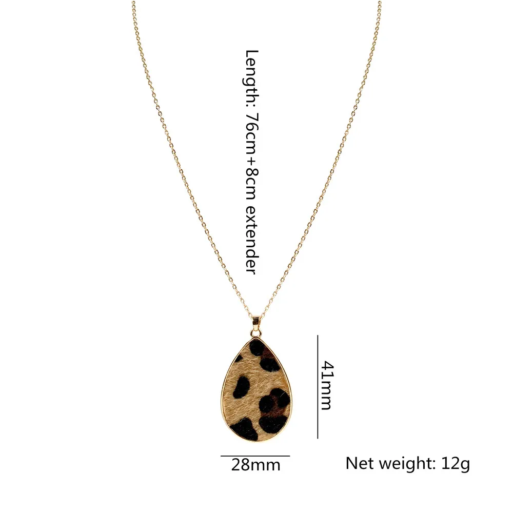 2019 Новое поступление женских с леопардовым принтом на разрыв подвеска в форме