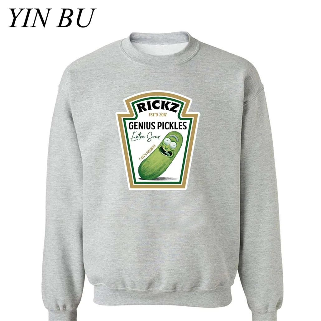 Новые Аниме толстовки для мужчин Genius pickle rick Ricka marty панк хипстер y с принтом