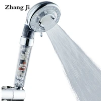 zhangji 3 functions water saving spa shower head handheld abs high pressure filteration showerhead bathroom spray nozzle