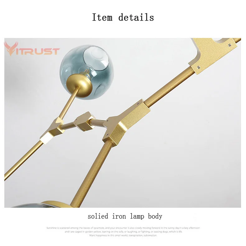 Стеклянный подвесной светильник s Globe стеклянный современный скандинавский