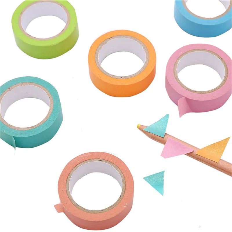 Конфетная одноцветная Васи Маскировочная лента бумага DIY украшения Скрапбукинг