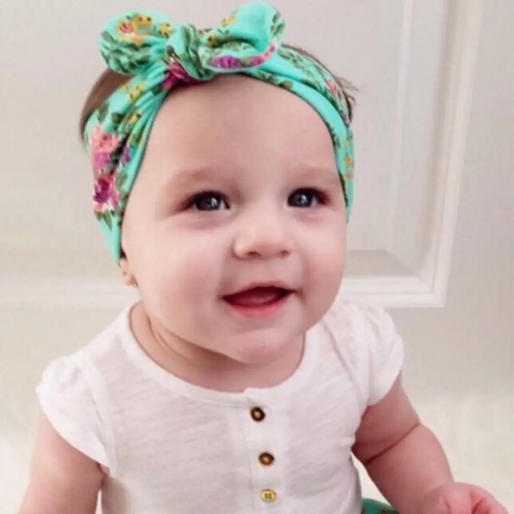 Головной убор для новорожденных девочек повязка на голову с большим бантом