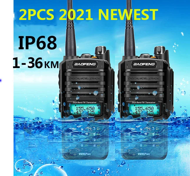 

Waterproof Uv-9r plus baofeng 10W Wireless Cb radio walkie talkie long range 15km 20KM talkies for car hunting amateur radio ham