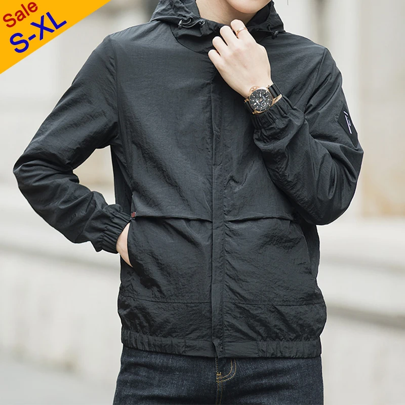 Осень 2019 мужские куртки ветровка куртка пальто мужская с капюшоном воротник