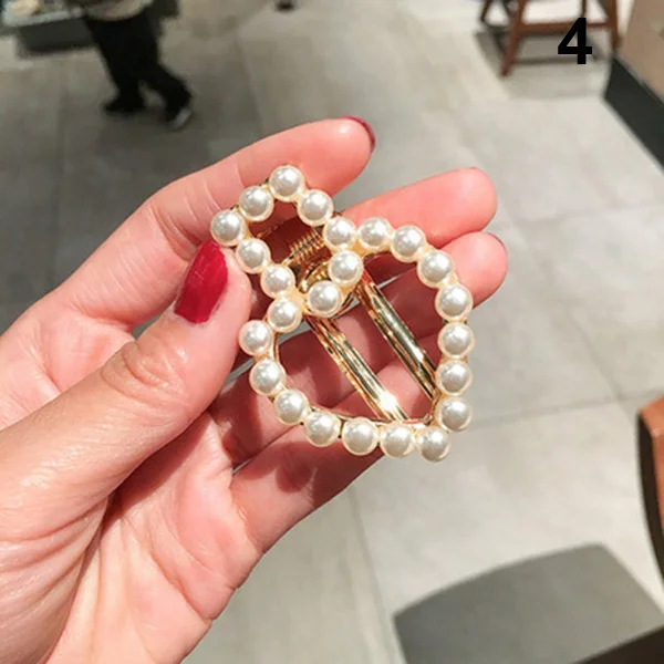 1 шт. женские заколки для волос с искусственным жемчугом заколка застежкой
