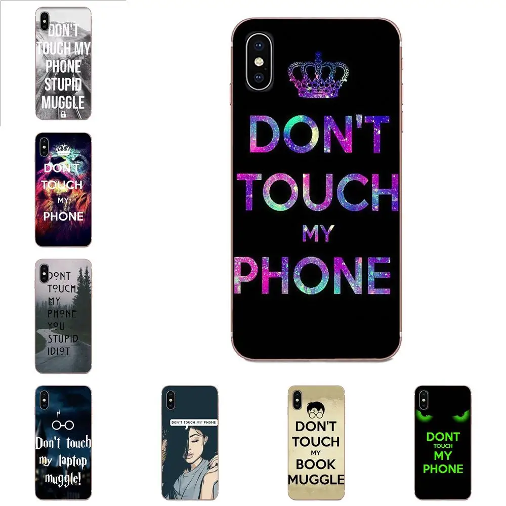 Dont touch my phone TPU чехол для телефона кожаный samsung Galaxy Note 5 8 9 S3 S4 S5 S6 S7 S8 S9 S10 5G mini Edge Plus Lite |