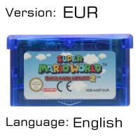 Mariold World 2 EUR 32 бит видеоигры картридж Консоли Карты для nintendo GBA супер мариолд Advance серии Английский язык издание - Цвет: Mariold World 2 EUR