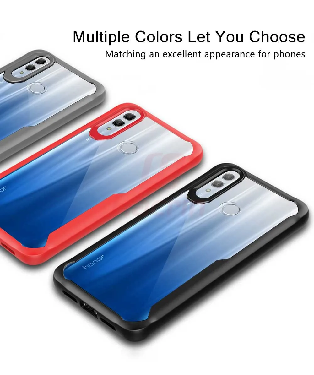 Чехол для Honor 10 Lite, чехол, противоударный, прочный бампер, прозрачный, мягкий, ТПУ, силиконовый, защитная накладка для телефона, для huawei Honor 10 Lite