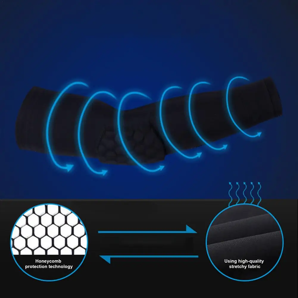 

1Pcs Running Sport Compression Arm Sleeves Basketball Elbow Forearm Sleeves Pad Fitness Armguards Sports Cycling Arm Warmers