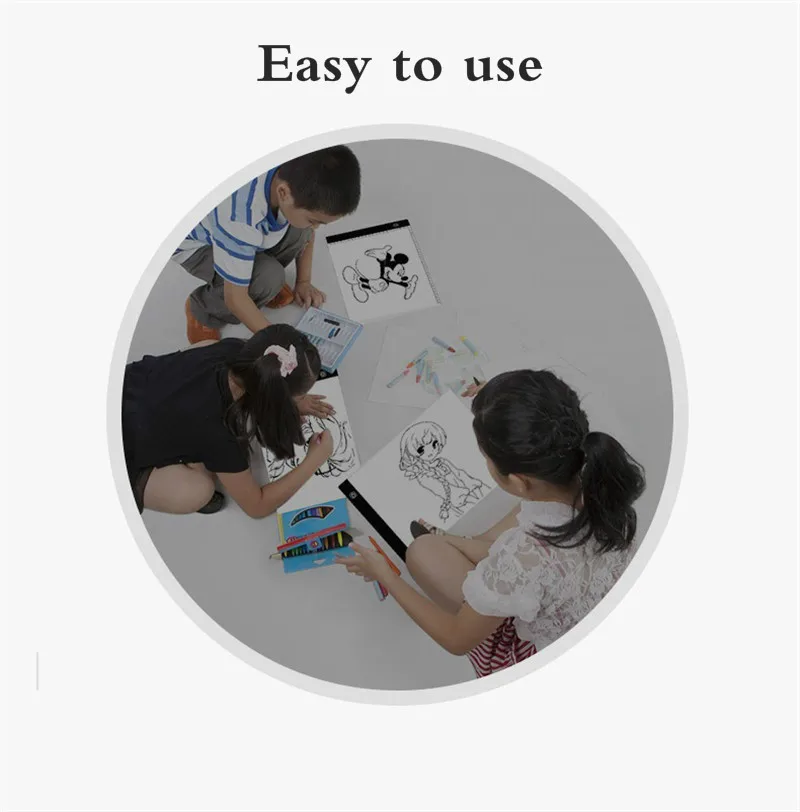 2021 New A4 Size Copy Board 3 Level Dimmable Kids Tablet Sketching Practice Drawing Board LED Light Pad for Diamond Painting Toy images - 6