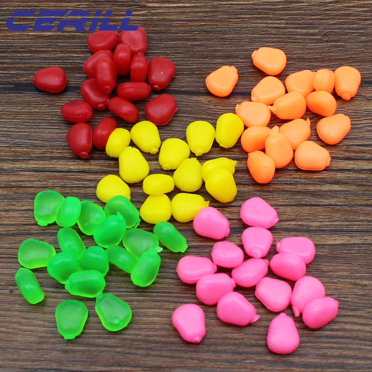 100 шт./комплект Силиконовые Мягкие рыболовные приманки | Спорт и развлечения