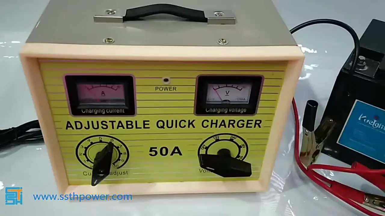 

Adjustable Universal Multifunction Lead Acid Car Battery Charger 60A 12V 24V 36V 48 Volt 48V