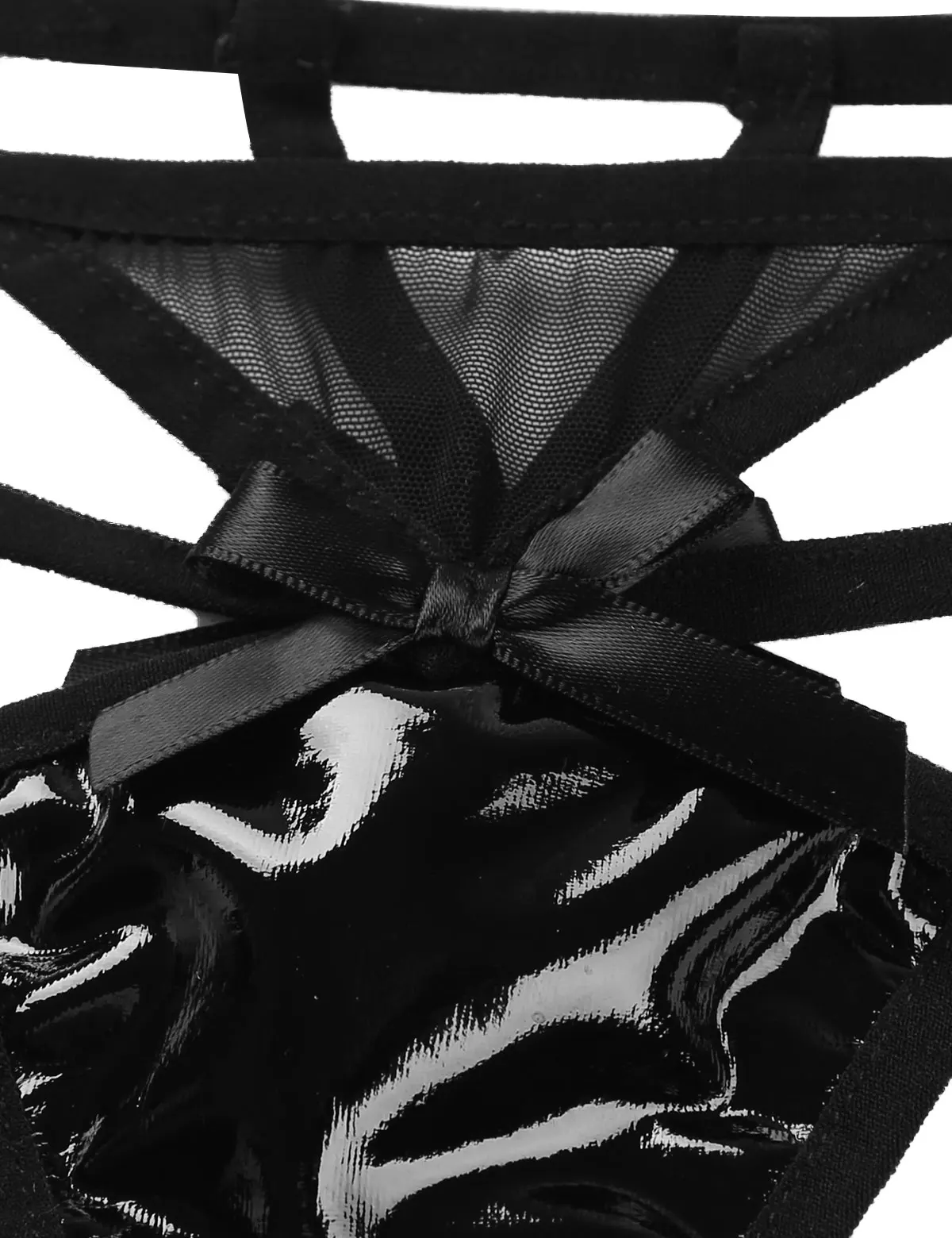 Лидер продаж женское нижнее белье G стринги и влажный вид из лакированной кожи