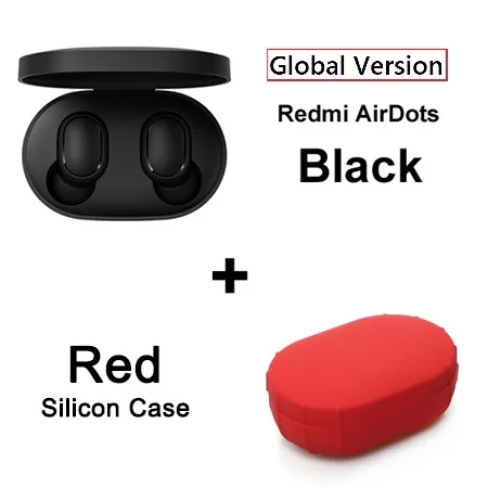 Xiaomi Redmi Xiaomi беспроводные наушники Голосовое управление Bluetooth 5,0 шумоподавление управление - Цвет: global add red case