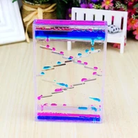acrylic hourglass timer home decoration toy two color oil drop ladder liquid water drop creative ornaments figurines desk decor