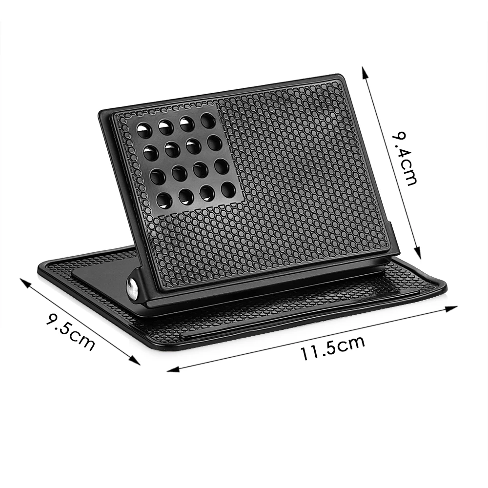 

Car Ornament Silicone 360 Rotating Phone Holder Non-Slip Mat Automobile Dashboard Adjustable Angle Sticky Pad For GPS Navigation