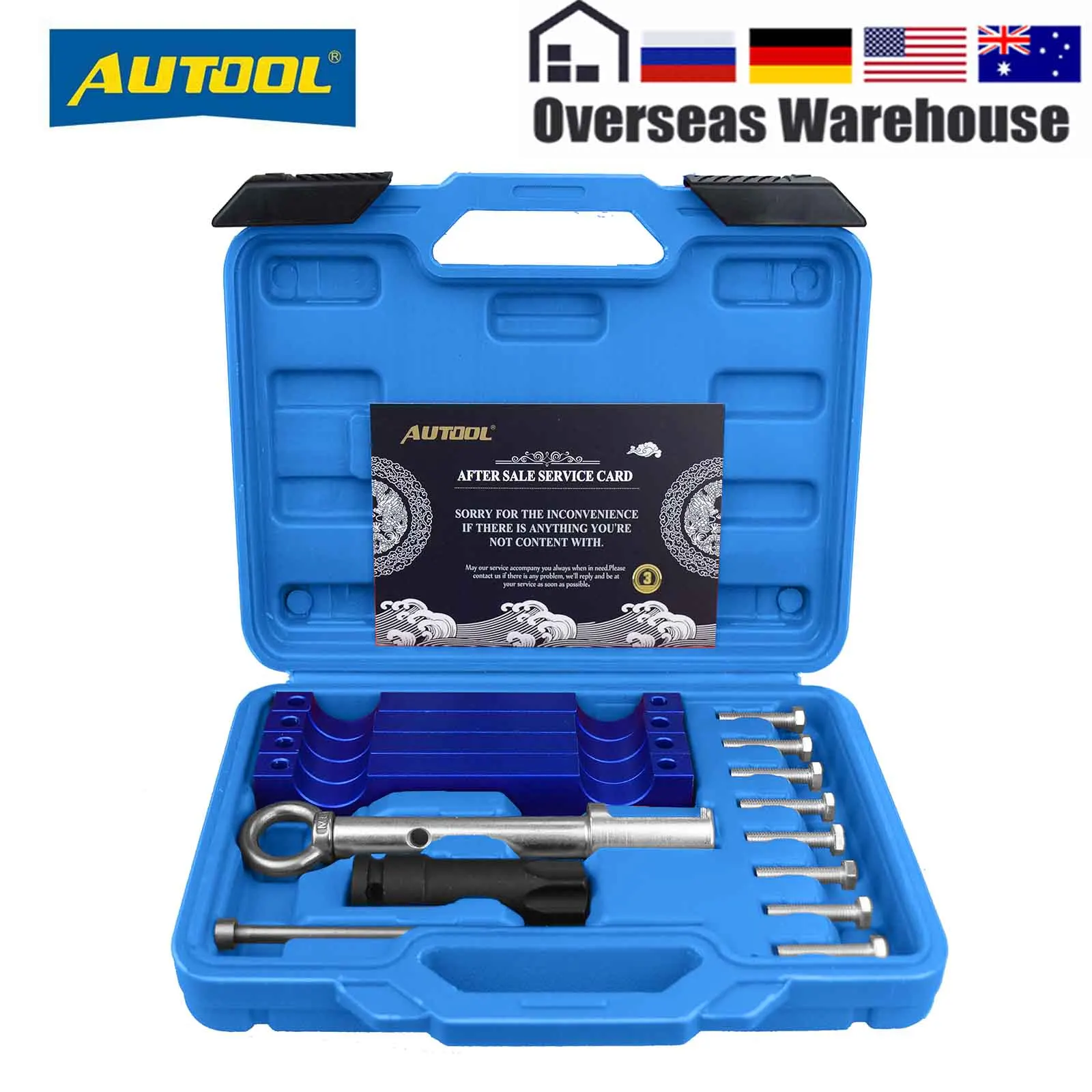 AUTOOL Engine Timing Tool Kit For Mercedes Benz M157 M276 M278 with T100 and Injector Removal Puller Tool Injector Removal Tools
