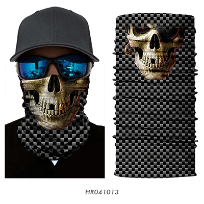 3D сетка череп Бесшовные Волшебные шеи Gaiter маска для лица теплая трубка щит Спорт