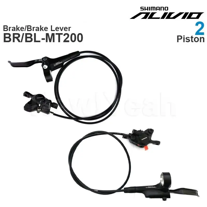 Shimano ALIVIO M3100 MT200 Hydraulic DISC brake Groupset Brake Lever and 2-Piston Caliper with Hose | Спорт и развлечения