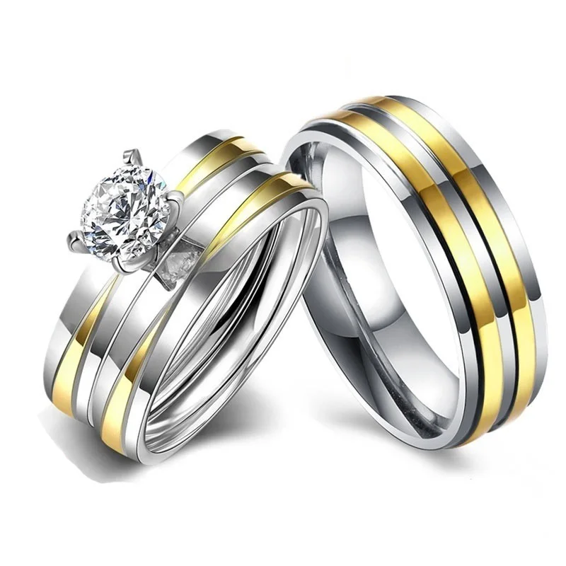 Классические кольца для пар набор обручальных колец ювелирные изделия помолвки