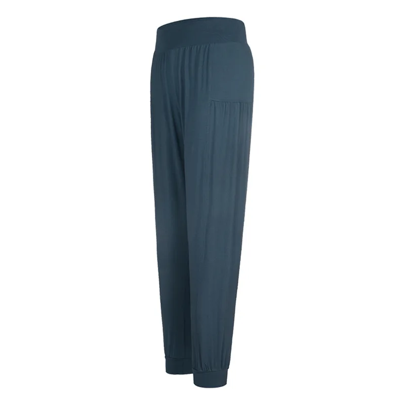 Loose Beam Foot Gym Sweatpants Women Quick-drying High Waist Sports Yoga Trousers Workout Fitness Gym Athletic Pants Running - Цвет: Синий