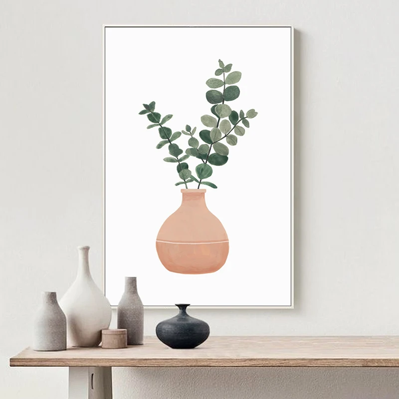 Diy Цифровая живопись искусство маленькие семена свежих саженцев зеленый лист