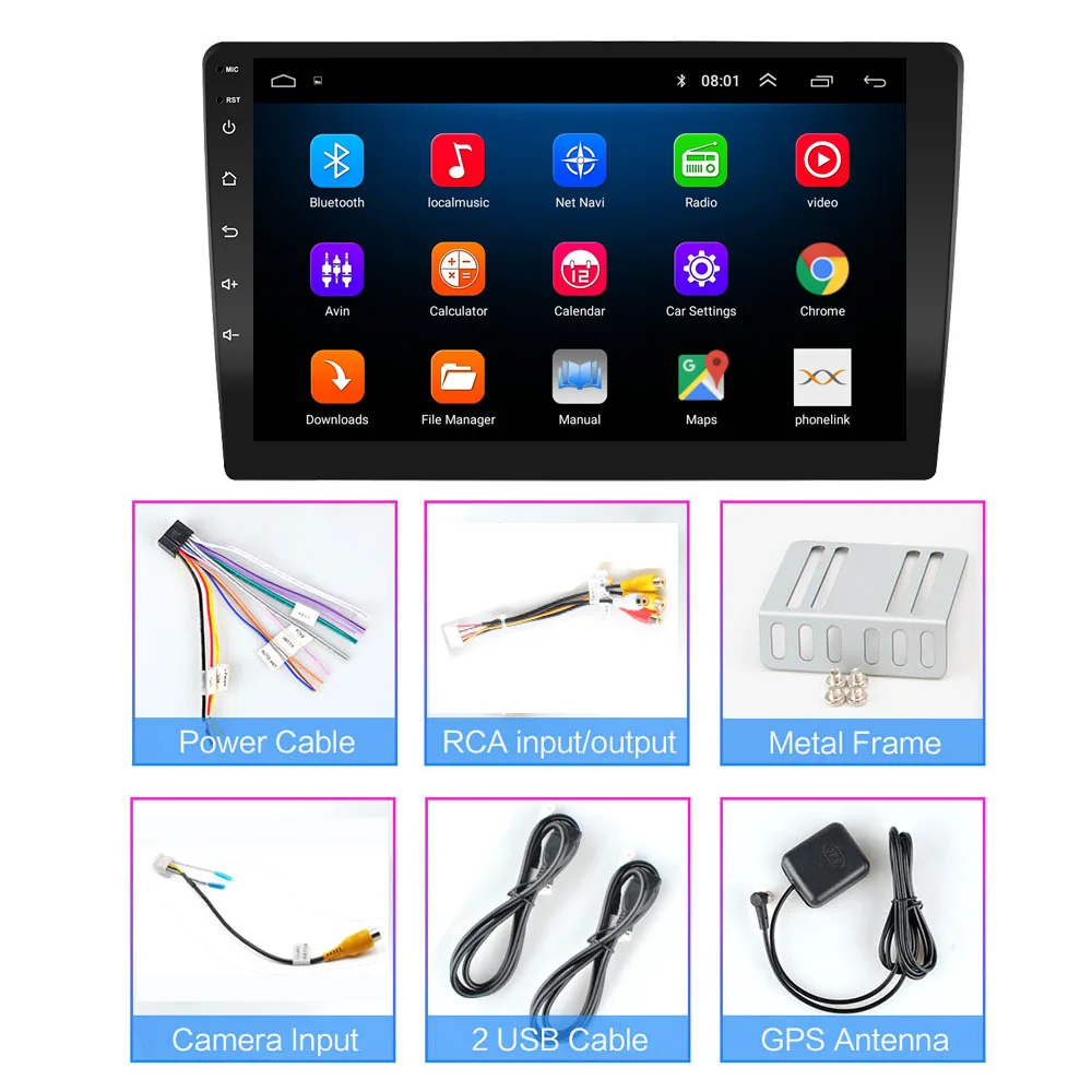 2 Din Android автомобильное радио мультимедиа плей 7 &quot9 дюймов 10 Универсальный Авто