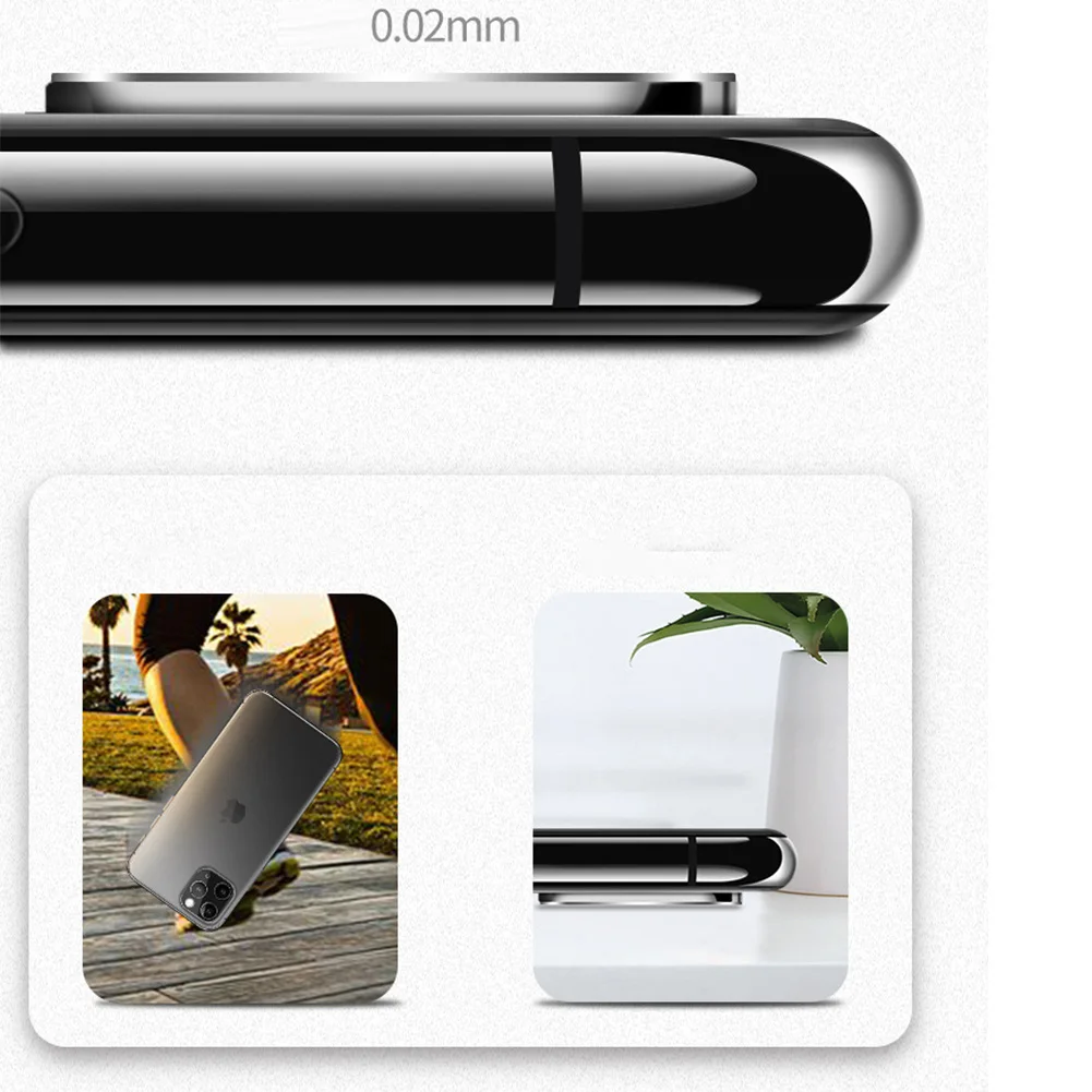 Защитная пленка для объектива камеры iPhone 11 Pro Max металлическая задняя камера