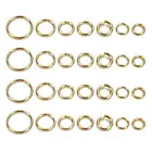Металлические соединительные кольца Potosala 200 шт.лот, золотые и серебряные закрытые кольца, соединители для изготовления самодельных сережек, ожерелий, ювелирных изделий 45678 мм