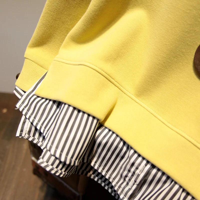 Свитшот женский из двух частей свободная универсальная модная одежда в