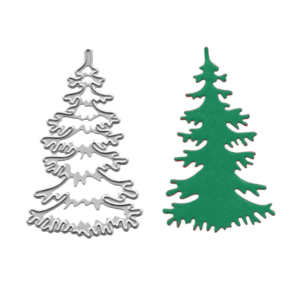 

Christmas Tree Metal Cutting Dies Scrapbooking Embossing Folders for Greeting Card Making Paper Craft Stencil Molds