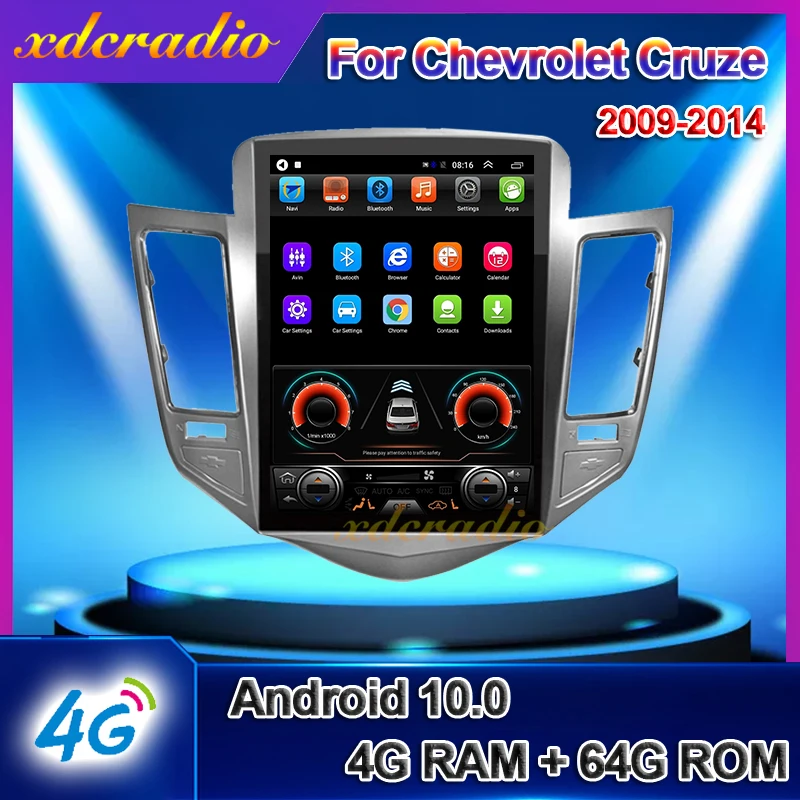 Автомобильный радиоприемник Xdcradio 10 4 дюйма Android 0 для Chevrolet Cruze автомобильный
