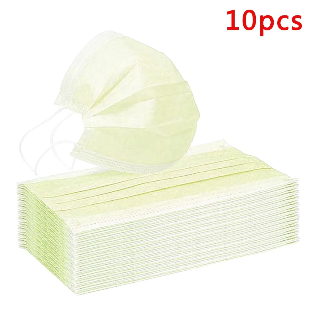 1 ~ 100 шт взрослые одноразовые маски для лица дышат мелтдутый рот крышка Наружные